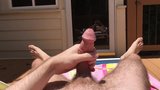 Cumming While Outside Tanning snapshot 7