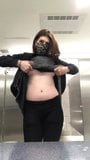 Flashing Breasts In Restroom snapshot 2