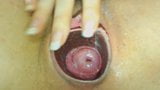 Woman showing her gaping pussy and cervix snapshot 8