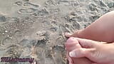 Dick flash - A girl caught me jerking off in public beach and help me cum 2 - MissCreamy snapshot 4