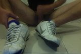 nike shox rivalry and blue socks  cum snapshot 2