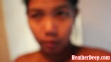 Thai teen Heather Deep gives morning blowjob, deepthroat snapshot 5