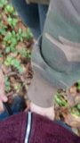 A little pee in the woods before sucking his dick snapshot 4
