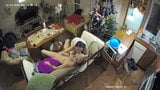 Amateur Threesome, New Year Celebrated with Group Sex at Home snapshot 15