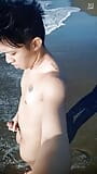 Une adolescente asiatique gay sexy se fait baiser à la plage snapshot 19