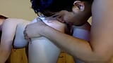 Pareja caliente amateur - 18 años follando en show con facial snapshot 9