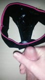 Cumming on black cotton panties snapshot 9