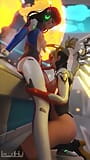 Mercy Sucking Futa D.Va Cute Cock snapshot 5