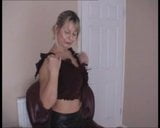 Hot Brit Milf in leather skirt snapshot 4