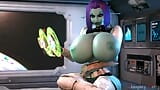 Hot Alien Chick Uses A Ship's Control Panel To Expand Her Tremendous Tits snapshot 1