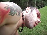 Sexy guys loves to suck each other's cocks till they cum in the park snapshot 16