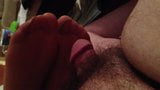 Cum shot for pantyhose footjob snapshot 1