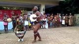 Busty African girl and fat guy doing some sort of show 2 snapshot 3