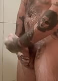 Hairy taking a shower snapshot 2