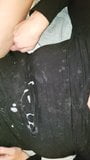 Cumming on her Cumstained Blouse while she Wears it snapshot 5