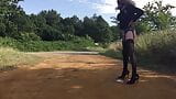 Crossdresser transexual al aire libre meando compilación 1 snapshot 6