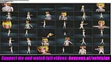 Kagamine Rin - Danse sexy d'une ado mignonne et déshabillage progressif snapshot 10