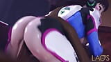 Overwatch D.va Cowgirl Riding Huge Dark Boner 2 snapshot 1