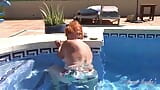 Auntjudys - Busty Mature Redhead Melanie Goes for a Swim snapshot 11