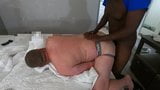 Lading spuiten - grote witte jockstrap bodem neemt jonge grote zwarte lul sperma snapshot 7