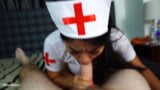 Sexy Thai Nurse Sucks Cock with CIM snapshot 19