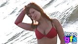 Hotty Paul mostra seno e culo perfetti - lingerie da spiaggia snapshot 6
