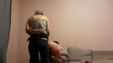 Mistress strapon her sissy slave Russian Femdom snapshot 1