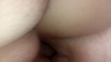 Cock fucks pussy close-up. Sperm in pussy. Cum inside snapshot 2