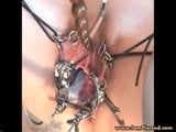 Pierced slave with pussy piercings, electric play snapshot 13