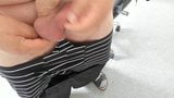 Wearing my cock and ball ring when I'm already hard. snapshot 7