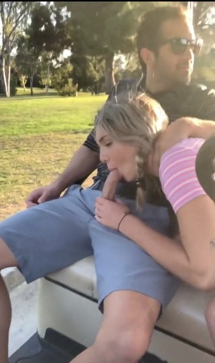 We just met this girl playing golf