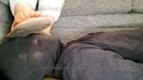 Dirty Latina Milf's Feet in Flip Flops, Dirty Soles, Foot Rest, Trample, Shoe Play, Sandal Dangle, Soles, JOI, Face Tram snapshot 6