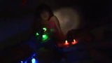 Asian Rubbed and Fucked with Glow Sticks!! snapshot 12