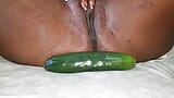 Biggest cucumber fucked my pussy till I cum snapshot 6