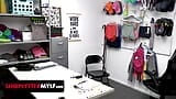 Shoplyfter Mylf - Blonde Bombshell Kneels In Front Of The Security Officer To Avoid Problems snapshot 1