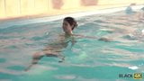 BLACK4K. Personal swimming coach penetrates tight young snapshot 2