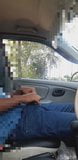 Public Dick Flash and Jerking Huge dick on a Car snapshot 1