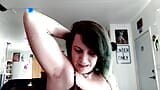 Hairy camgirl armpit waxing ASMR snapshot 11