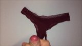 Another Big Load On My Hot Roommates Dark Red Thong snapshot 1