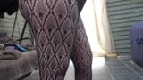 Chubby Wife In Patterned Pantyhose snapshot 4