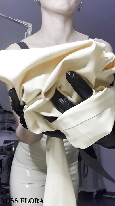 Medical Mistress Undressing White Latex ASMR