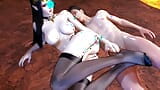 Medusa Queen трахается с мужиком на вулкане (часть 02) - хентай 3D без цензуры, V414 snapshot 6
