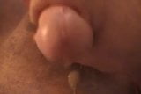 Stroke penis - cock to ejaculation - closeup snapshot 16