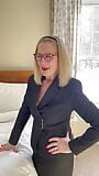 65 YEAR OLD Danielle Dubonnet Gets fucked before her banking job in the morning! snapshot 2