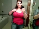 fat titty craigslist chick in the bathroom snapshot 1