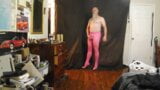 Roze netkousen en ik voel me al met een hoge hak verwisselen halverwege de video snapshot 3