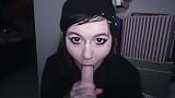 Slutty emo girl sloppy blowjob snapshot 15