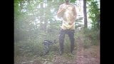 Perverted outdoor fun in PVC snapshot 10