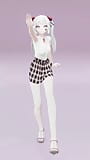 Hatsune Miku Dancing Renai Circulation MMD 3D - White Hair Color Edit Smixix snapshot 3