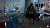 Batgirl Shows up in the Doctors Office and Then They All Have a Group Sex snapshot 2